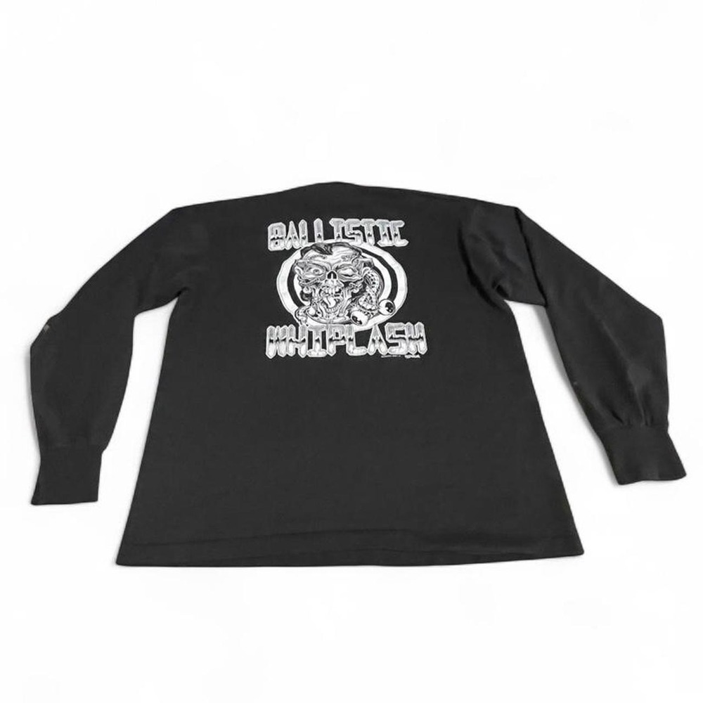 Ballistic Whiplash heavy metal band tee vintage‎
